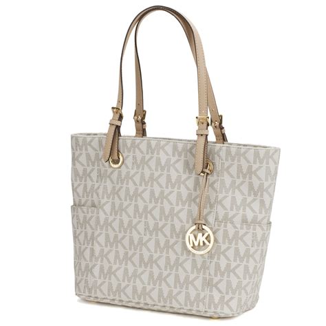 michael kors vanilla jet set tote handbag|michael kors airplane print bag.